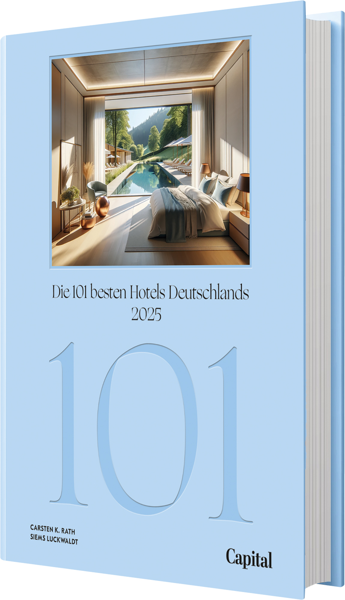 Buch „Die 101 besten Hotels Deutschlands 2025“